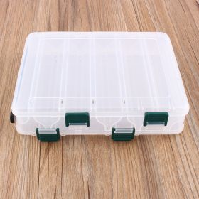 12 Compartments Fishing Case Lure Box Tackle Two Sided Storage Plastic Large (Option: as picture)